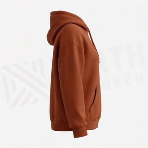 Sweat-shirt à capuche pour femme en coton de haute qualité, couleur personnalisée, impression de logo personnalisé, style streetwear, service de personnalisation - Product Image 3