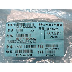 TRANSDUCTOR FAIRCHILD TT6000-405, I/P, 0-60 PSIG - Equipo y Piezas de Semiconductores de Confianza de Marca Global - Product Image 5