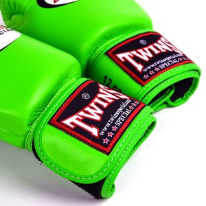 Guantes de Boxeo Verdes Personalizados para Gemelos, Guantes de Boxeo Profesionales de Cuero Genuino, Nueva Llegada, Muay Thai, Kickboxing - Product Image 4