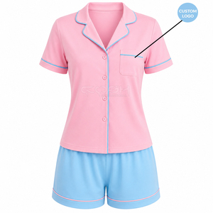 Ensemble de pyjama simple à imprimé Cosh International Sisterhood Sorority pour femmes, vêtements de détente en tissu doux à manches courtes, ensemble de pyjama 2 pièces - Product Image 5