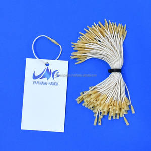 Sujetador de cuerda de etiqueta colgante de algodón de 12 cm respetuoso con el medio ambiente con lazo BB, resina de arroz grueso para etiquetas de ropa sostenibles, accesorios - Product Image 6