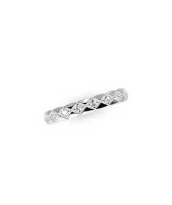 Anillo de eternidad completo con diamantes de moissanita brillantes de corte redondo, plata 925 original, estilo romántico, regalo para novias - Product Image 5