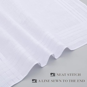 Pañuelos de Algodón Blancos, Cuadrados, Suaves, Delicados con la Piel, para Uso Casual en las Cuatro Estaciones - Product Image 4