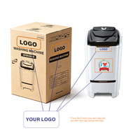 Lave-linge semi-automatique à chargement par le haut, 10 kg, à cuve unique, portable, pour usage domestique, directement de l'usine