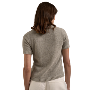 T-shirt en tricot graphique pour femmes, manches courtes, col rond, haut décontracté d'été, doux, léger, texturé, tendance, pour femmes - Product Image 4