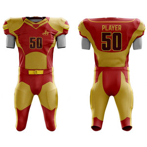 Uniforme de football américain respirant avec ceinture élastique, tissu durable et doux conçu pour les vêtements de sport - Product Image 1