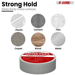 เทปกาฟเฟอร์ 5 คอร์ ขนาด 2 นิ้ว ยาว 30 หลา สีเทา สำหรับมืออาชีพ ไม่สะท้อนแสง กันน้ำ - Product Image 5