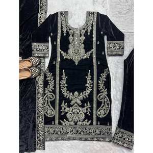 Ensemble de costumes pour femmes de designer avec broderie et séquence de codage - Product Image 2