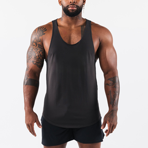 Custom Manufacturer Blank Fitness Sports Muscle Round Neck Loose 100% Cotton Men's Tank Tops for Summer <b>Vest</b> Sleeveless T-Shirt - Product Image 6