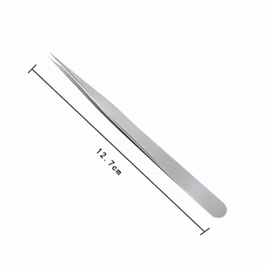 Pinzas para Extensión de Pestañas 3D Multicolores con Punta Inclinada de Acero Inoxidable, Suministros de Belleza, Pinzas para Cejas de Marca Privada, CE - Product Image 3