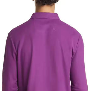 Camisas Polo de Manga Larga con Estampado de Diseñador 2024, Camisas Polo de Manga Larga de Algodón Orgánico para Hombre, Formales en Venta - Product Image 5