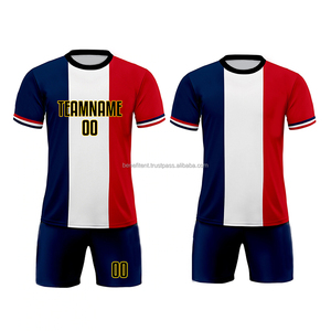 Ensemble d'uniformes de football pour hommes de qualité supérieure, respirant, à manches courtes, avec découpe automatisée pour vêtements de sport - Product Image 5