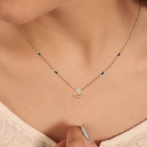 Luxury <b>Solid</b> 18k and 14 k <b>Gold</b> Diamond <b>Pendant</b> Certified Natural Diamonds Romantic Wedding Jewelry - Product Image 2