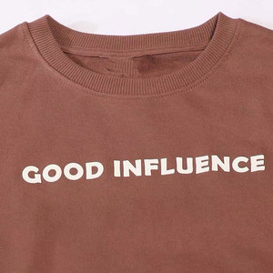 Sweat-shirt à capuche oversize pour femme Good Influence, manches longues, tricoté en polyester/coton, style streetwear, écologique, automne - Product Image 6