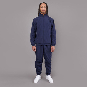 Wholesale Custom Mens Heavyweight Solid Zipper Kangaroo Pockets Gym Jogger Windbreaker <b>Set</b> Pakistan Eco-friendly Two Piece - Product Image 3