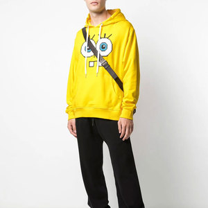OEM Direct Supply High Quality Distressed Pullover Hoodie for Men Hot Selling Solid Color Thick Screen Print Logo Oversized - Product Image 2