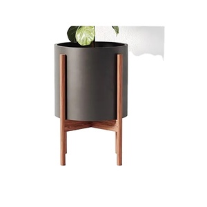 Black Powder Coated Aluminium Metal Living Room Home & Garden <b>Decoration</b> Flower Vase Wedding Party Silver Colour Flower Pot - Product Image 1