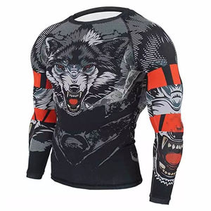 Rashguard respirant à séchage rapide pour garçons et filles, imprimé par sublimation de qualité supérieure, logo personnalisé pour l'entraînement aux arts martiaux mixtes UPF50 - Product Image 3