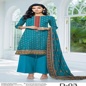 Adorables trajes de algodón para mujer, vestidos de verano, trajes de algodón pakistaníes, trajes de algodón bordados de diseñador. - Product Image 1