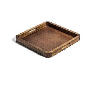 Bandeja de Servir Decorativa de Madera Hecha a Mano, Estilo Interior de Lujo, Diseño Rústico Francés, Forma Rectangular, Multifuncional - Product Image 1