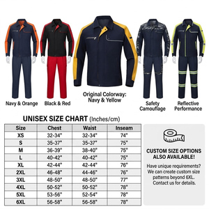 Professional Heavy Duty Workwear Set Long Sleeve <b>Jacket</b> and Pants Workwear Uniforms Supplier From COSH Sports - Product Image 2
