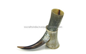 Copa de cuerno vikingo clásico de la mejor calidad para cerveza e hidromiel Idea de regalo única para aniversarios de cumpleaños o fanáticos de la fantasía de la India - Product Image 5
