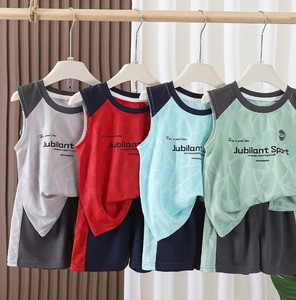 Conjunto Deportivo para Adultos, Otoño, Nuevo Chaleco y Pantalones Cortos, Conjunto de Entrenamiento, Resistente al Viento, Secado Rápido, Transpirable, Ecológico, Dos Piezas, Poliéster, Unisex - Product Image 1
