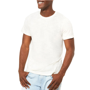 T-shirt pour homme de haute qualité, couleur unie, impression personnalisée en relief, manches courtes, respirant, séchage rapide, polyester/coton - Product Image 1