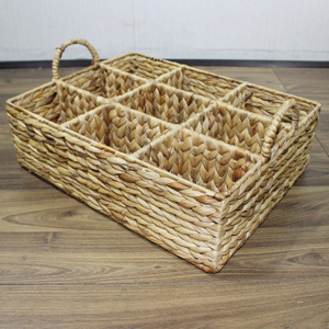 Estante para Botellas de Vino Rústico Hecho a Mano con Jacinto de Agua de Artex Dong Thap, con Seis Compartimentos para Exhibición y Bar en Casa o Cocina - Product Image 6
