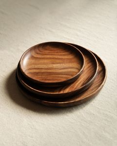 33. Handmade Round Polished Wooden Kitchen Charger Plate Crafted Classic Decorative Resin Emerald Finish Wedding with Stand - Product Image 2