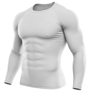 2026 Arrival <b>Men's</b> <b>Compression</b> Gym Rash Guard Long Sleeve Fitness Sportswear Surfing Suit Breathable High Quality UPF50+ - Product Image 5