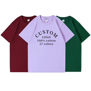 เสื้อยืดผ้าฝ้ายออร์แกนิคที่ได้รับการรับรองมาตรฐาน GOTS สำหรับทุกเพศ เป็นมิตรกับสิ่งแวดล้อม ยั่งยืน ขายส่ง ผู้ผลิต OEM - Product Image 1