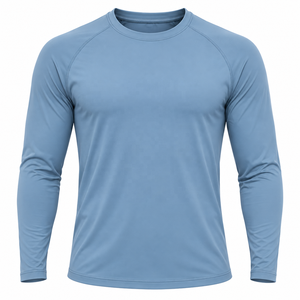 Custom Printed Men's Rash Guard <b>Long</b> <b>Sleeve</b> Compression Shirts Polyester UPF50+ <b>Swim</b> Surfing Rash Guard Shirts - Product Image 1