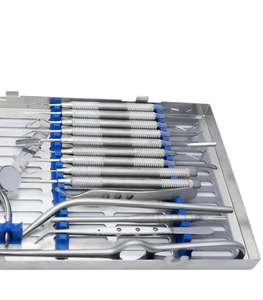 Juego de Instrumentos Quirúrgicos Dentales de 33 Piezas, Kit de Implantes, Herramientas de Cirugía Oral, Certificación CE Clase I, Manual, Plateado - Product Image 5