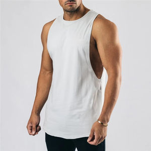 Custom <b>Men's</b> Plus Size Cotton Tank Tops Knitted Sweat <b>Vest</b> Summer Casual <b>Stringer</b> Tank Top for <b>Men</b> - Product Image 4