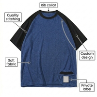 T-shirt Raglan 100% Coton de Haute Qualité, Uni, Homme Femme, Manches Courtes, Anti-boulochage, Unisexe, Coupe Classique, 200 Grammes