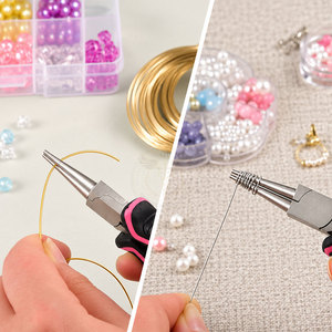 Alicates de punta redonda de 5 pulgadas para hacer joyas, alicates para hacer bucles de alambre, lisos - Product Image 5