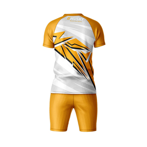 Zuoyala Unisex Yellow <b>Referee</b> Jersey Set Pockets Black Shorts Breathable Polyester Silk Screen Heat-Transfer Printed Uniform - Product Image 4