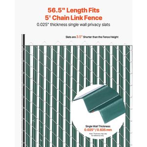 Recinzione Verticale a Catena in HDPE a Parete Singola con Doghe per la Privacy ad Alta Densità con Blocco Inferiore, Cancelli a Traliccio in HDPE ad Alta Densità - Product Image 2