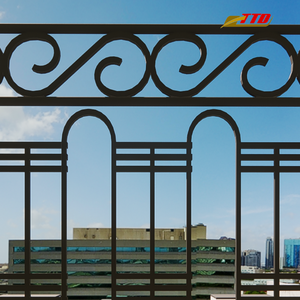 Barandilla de Hierro Forjada a Mano, Barandilla de Balcón de Hierro Decorativa para Exteriores, Barandilla de Balcón Moderna Personalizada con Recubrimiento en Polvo - Product Image 6