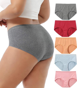 Braguitas de algodón de cintura alta para mujer, control de abdomen, tiro medio - Product Image 4