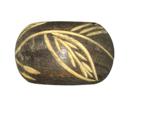 Anneau de serviette en bois artisanal avec motif floral sculpté, porte-serviettes décoratif pour table à manger, décoration de mariage et de fête - Product Image 5