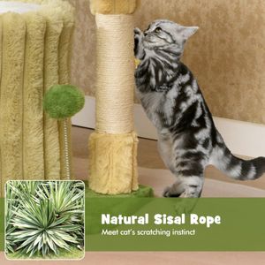 Al coperto albero di gatto con Sisal artiglio Scratcher attività mobili per gatti - Product Image 5