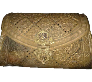 Bolso de Hombro Lowellcraft.com para Novia, Mujer, Regalo de Fiesta, Estilo Étnico Antiguo, Bandolera de Metal con Cierre de Solapa - Product Image 2