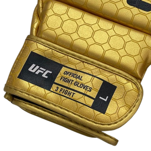 Guantes de Medio Dedo para Grappling UFC MMA, Impresión Dorada Completa, Logotipo Personalizado, Calidad Premium, Cuero Genuino Profesional, Muay Thai - Product Image 5