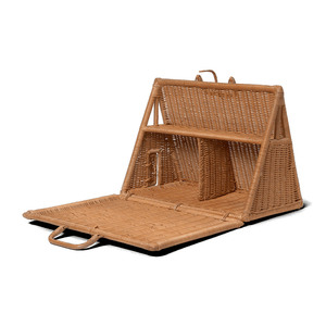 Maison de poupées de haute qualité en rotin naturel, design personnalisé, pour enfants. - Product Image 6