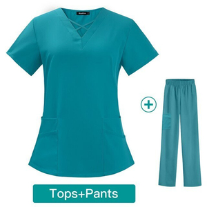Custom Logo Medical Scrubs <b>Set</b> for Women & Men <b>Doctor</b> Hospital Nurse Uniform with 2 Large Pocket Nursing Pants - Product Image 4