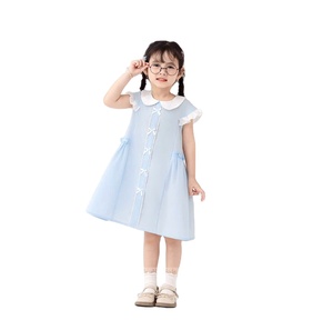 Summer Design Infant Girls' Princess Style Long Dress Sleeveless Casual Outfit avec O-Neck and Chest Bow for Children - Product Image 5