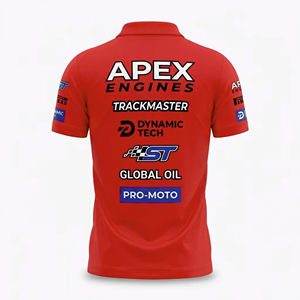 Polo de Carreras Personalizado 2026, Manga Corta, Transpirable, Tallas Grandes, Precio Directo de Fábrica, BMX MX MTB PIT CREW, Polo para Equipo de Carreras - Product Image 5