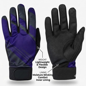 Gants de cricket antidérapants très demandés, avec bande adhésive, prix raisonnable, poignet ajustable et très extensible, pour le cricket. - Product Image 2